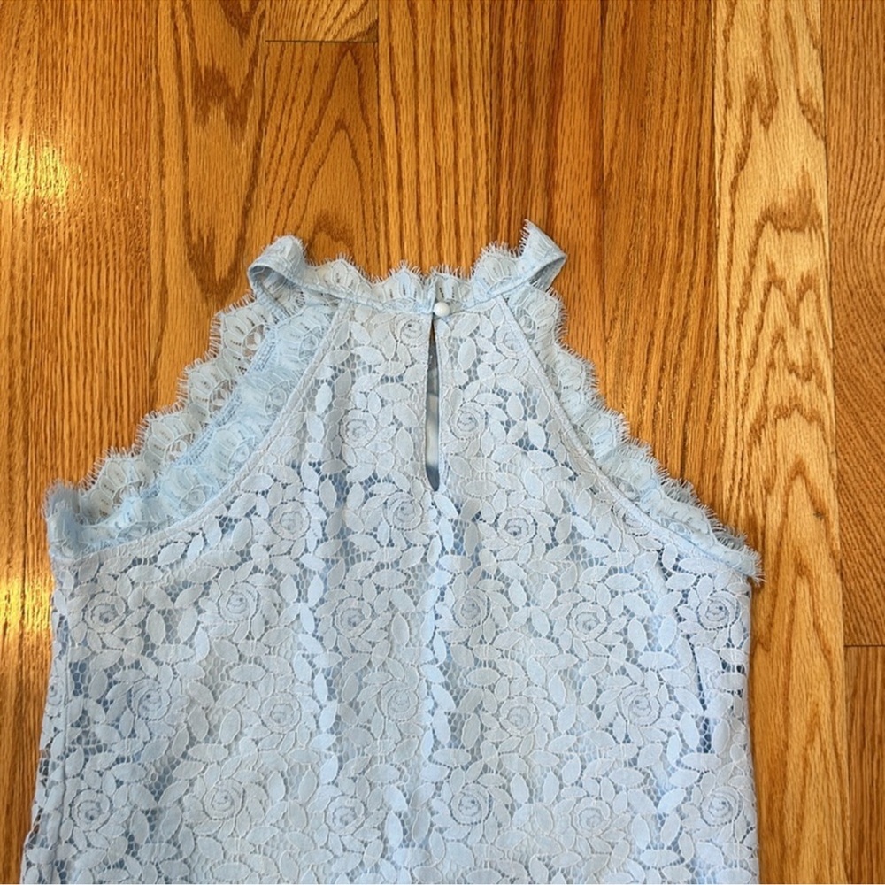Like New Berryou Lace Tank Top- Blue, Size Medium - Picture 11 of 11